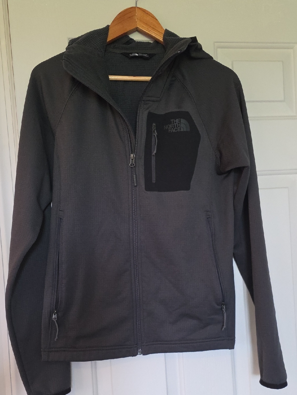 The North Face Men's Dark Gray Hooded Performance Jacket